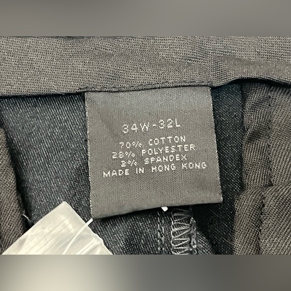 Express Charcoal Gray Trademark Relaxed Fit Wide Leg Dress Pants Men’s 34x32 - Picture 9 of 16